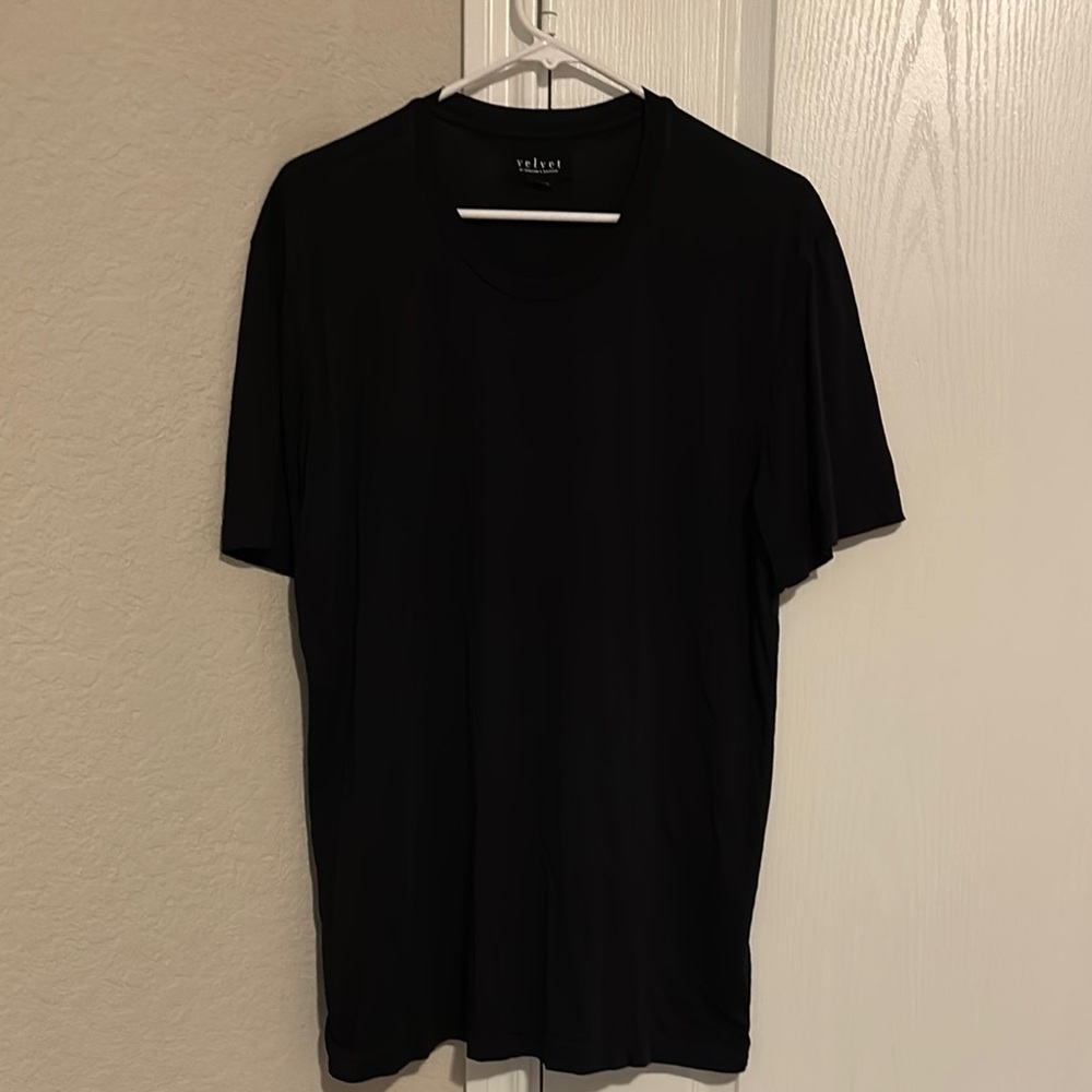Pre-owned Velvet Black Short Sleeve Tee